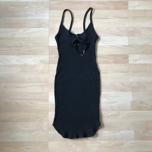 Black midi dress from Zumiez